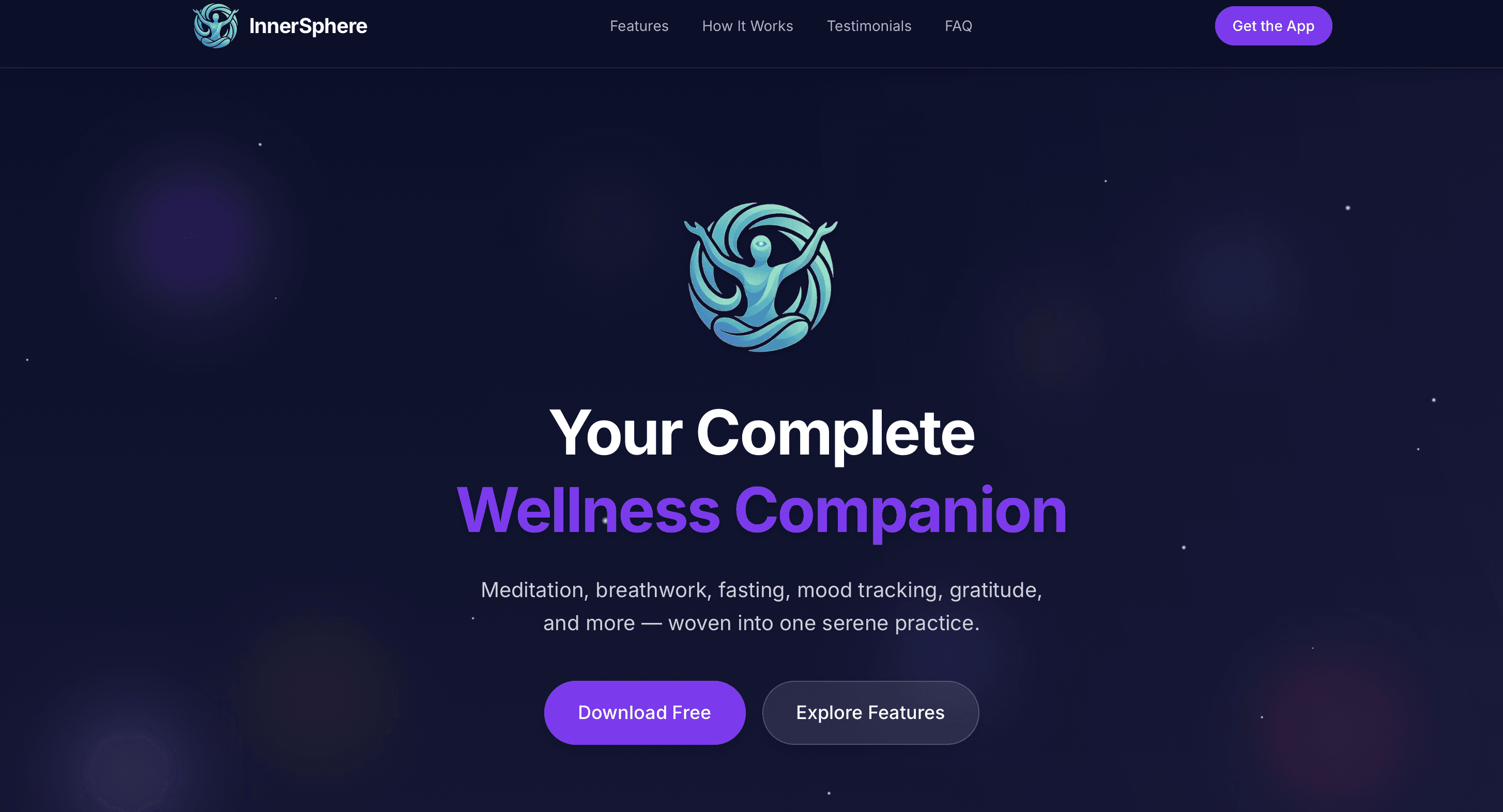Inner Sphere app — primary view