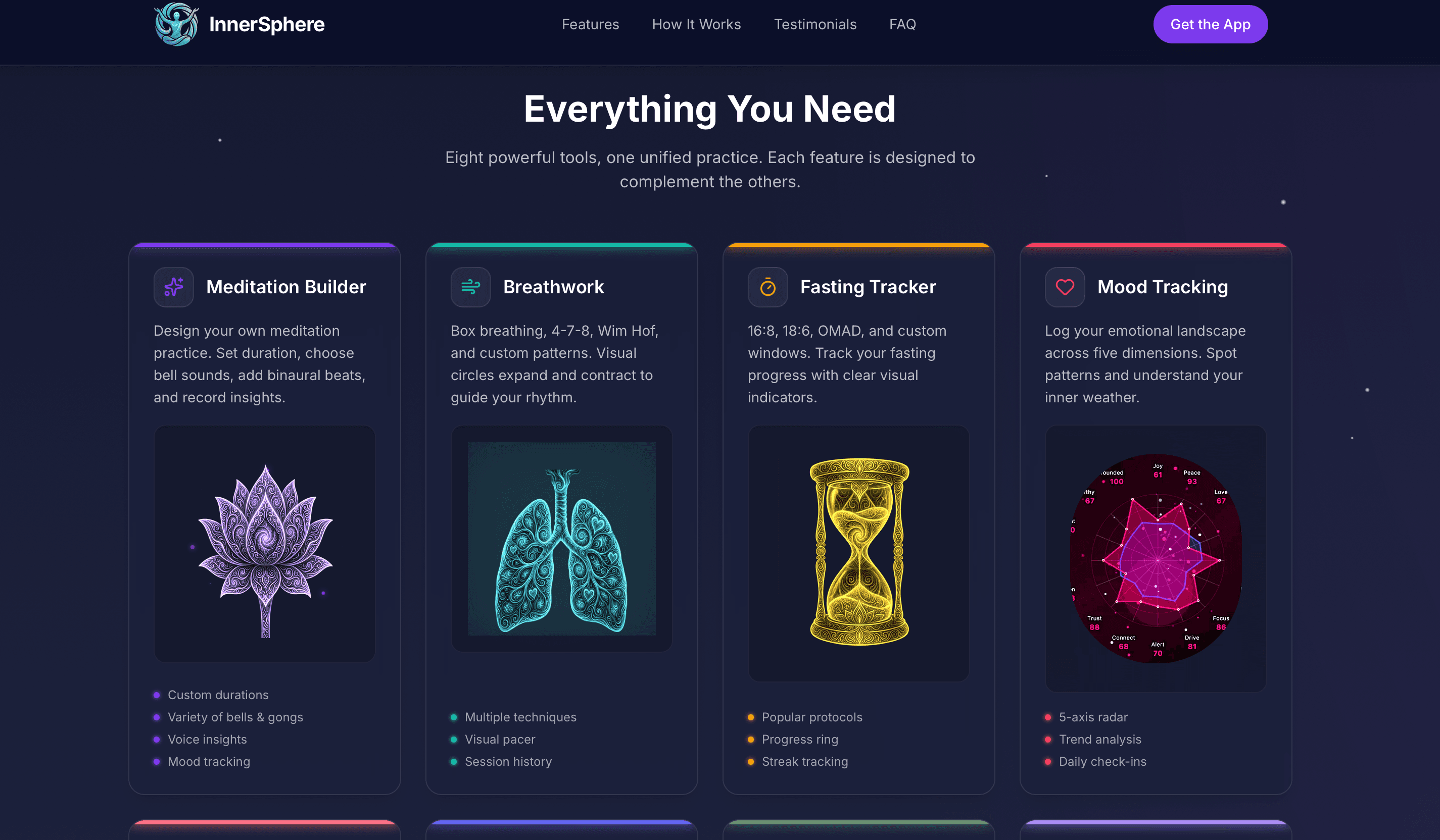 Inner Sphere app — habit tracking